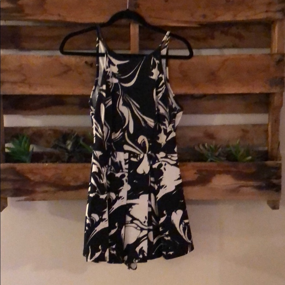 Black and white romper